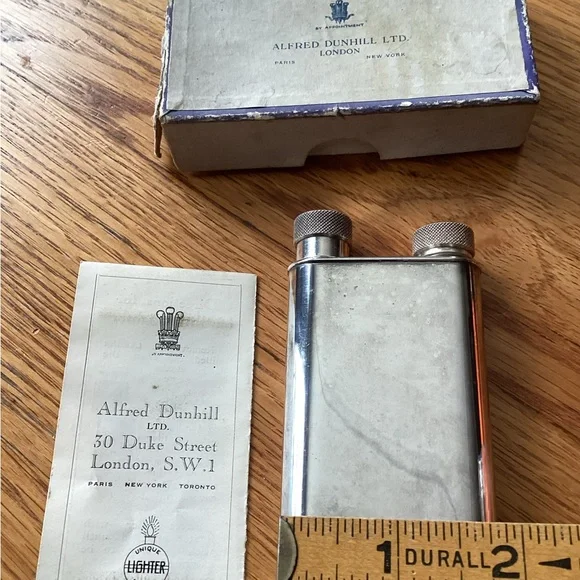 Vintage: Alfred Dunhill Lighter Filler Flask. - Picture 2 of 12